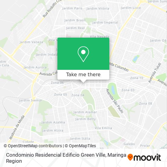 Mapa Condominio Residencial Edificio Green Ville