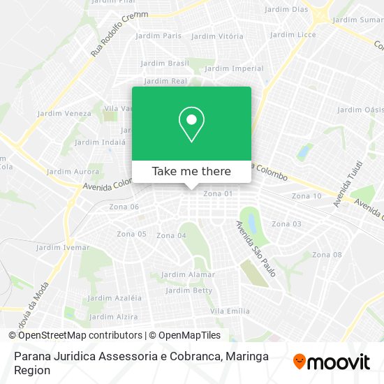 Parana Juridica Assessoria e Cobranca map