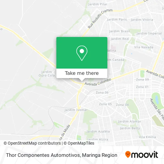 Thor Componentes Automotivos map