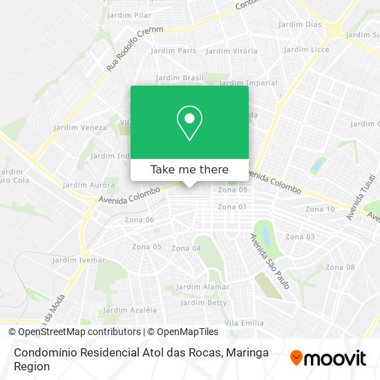 Mapa Condomínio Residencial Atol das Rocas