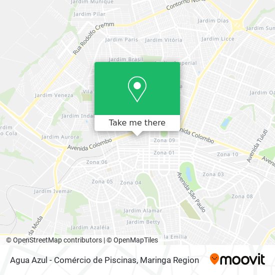Agua Azul - Comércio de Piscinas map