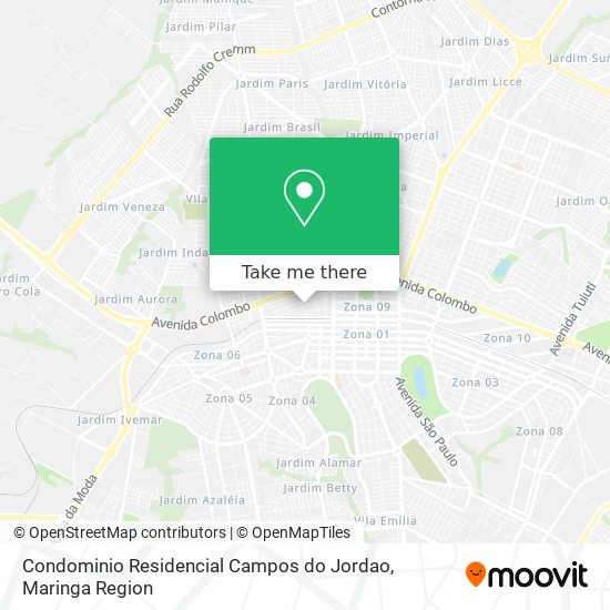 Condominio Residencial Campos do Jordao map