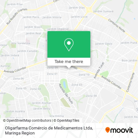 Oligarfarma Comércio de Medicamentos Ltda map