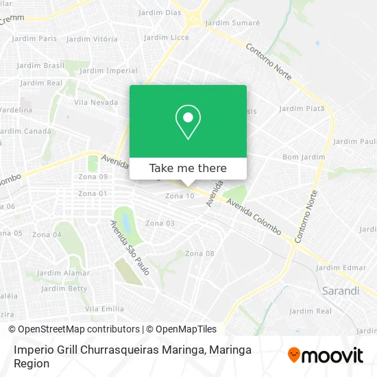 Imperio Grill Churrasqueiras Maringa map