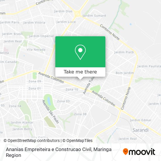 Ananias Empreiteira e Construcao Civil map