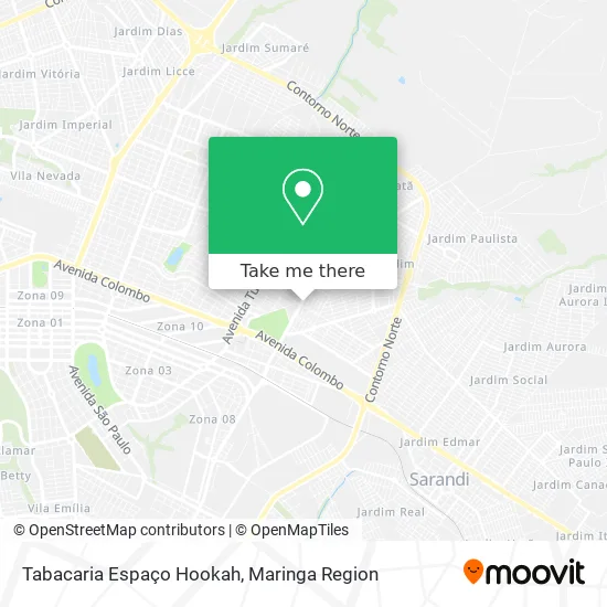 Tabacaria Espaço Hookah map