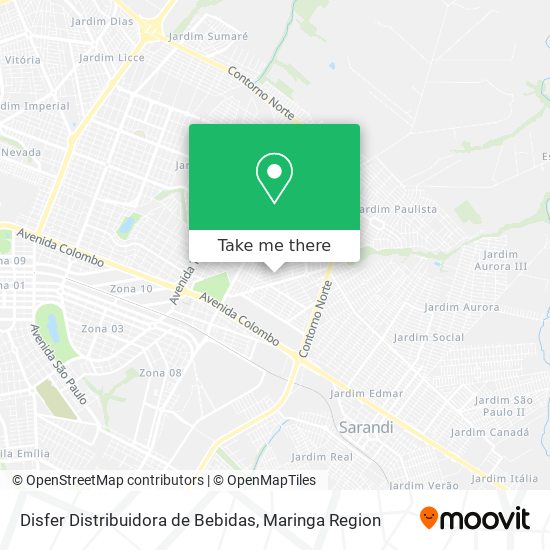 Disfer Distribuidora de Bebidas map