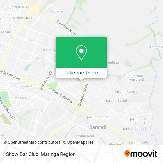 Show Bar Club map