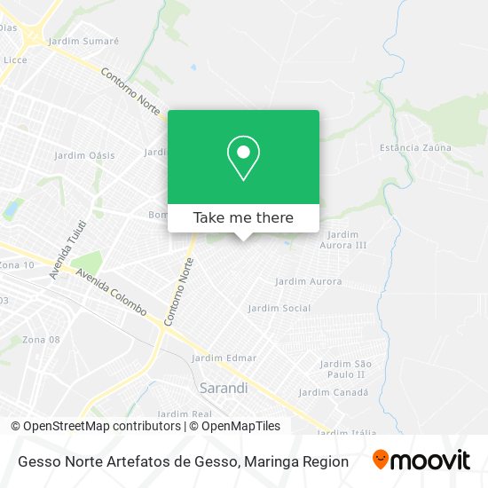 Gesso Norte Artefatos de Gesso map