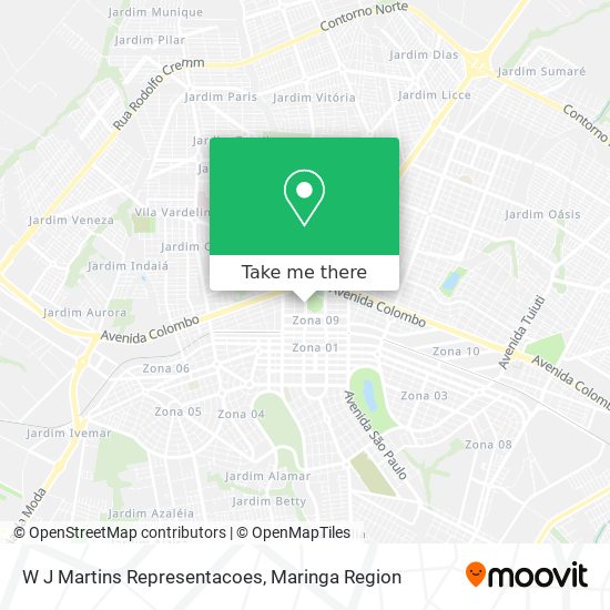 W J Martins Representacoes map