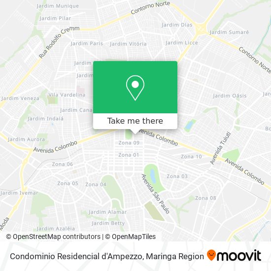 Mapa Condominio Residencial d'Ampezzo