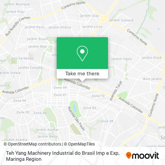 Teh Yang Machinery Industrial do Brasil Imp e Exp map