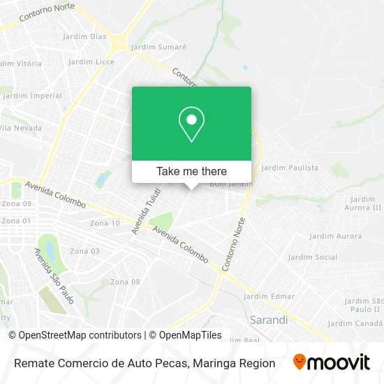 Remate Comercio de Auto Pecas map