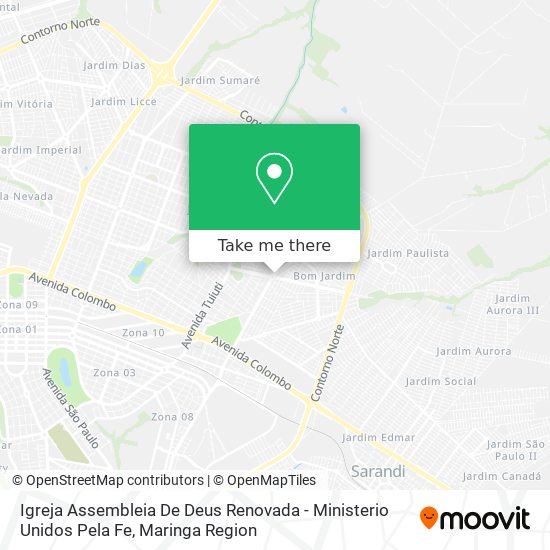 Mapa Igreja Assembleia De Deus Renovada - Ministerio Unidos Pela Fe