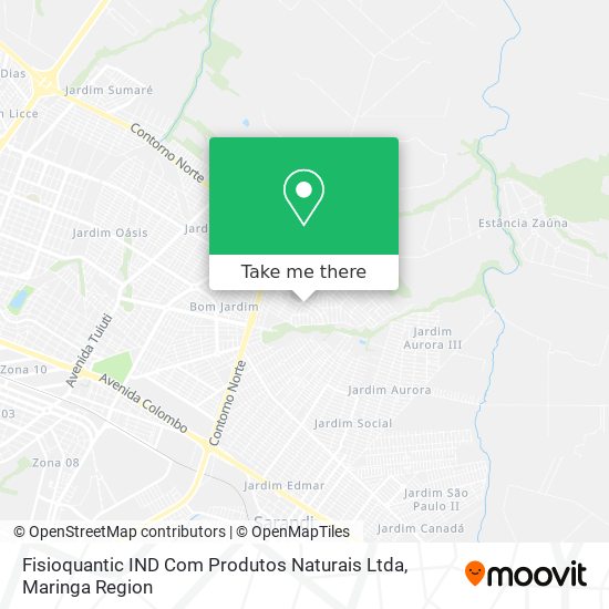 Fisioquantic IND Com Produtos Naturais Ltda map