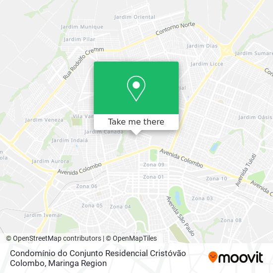 Condomínio do Conjunto Residencial Cristóvão Colombo map