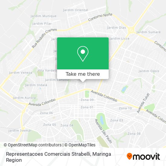 Representacoes Comerciais Strabelli map