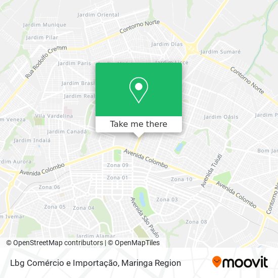 Lbg Comércio e Importação map