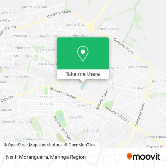 Nis II Morangueira map