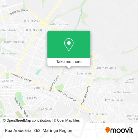 Rua Araucária, 363 map