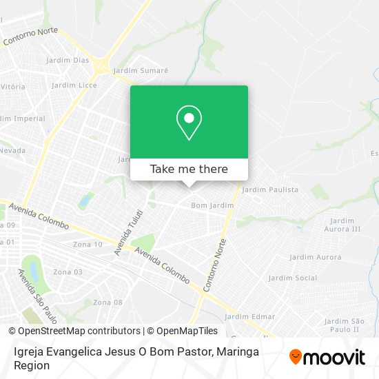 Mapa Igreja Evangelica Jesus O Bom Pastor