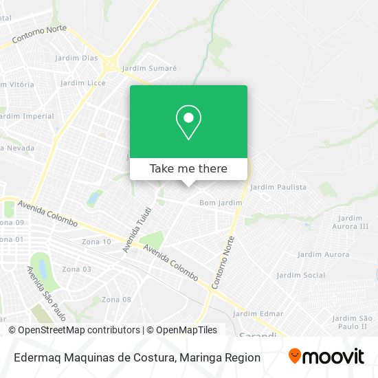 Edermaq Maquinas de Costura map