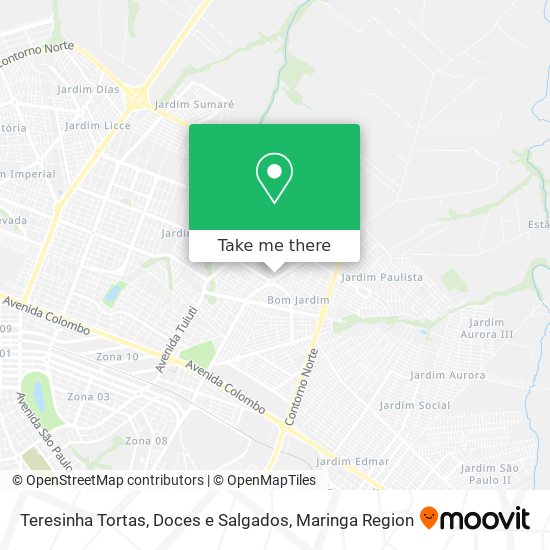 Teresinha Tortas, Doces e Salgados map