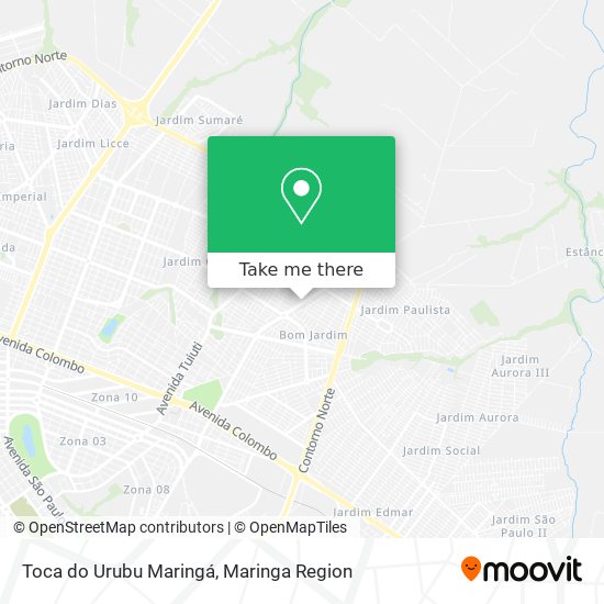 Toca do Urubu Maringá map