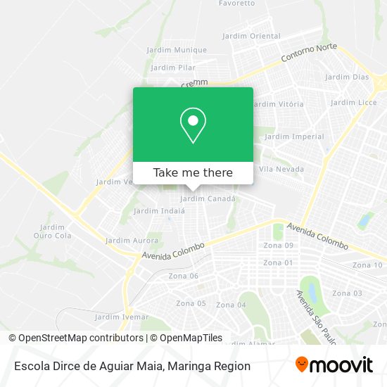 Mapa Escola Dirce de Aguiar Maia