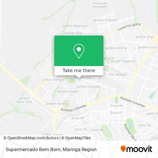 Supermercado Bem Bom map