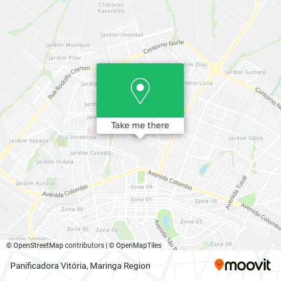 Panificadora Vitória map