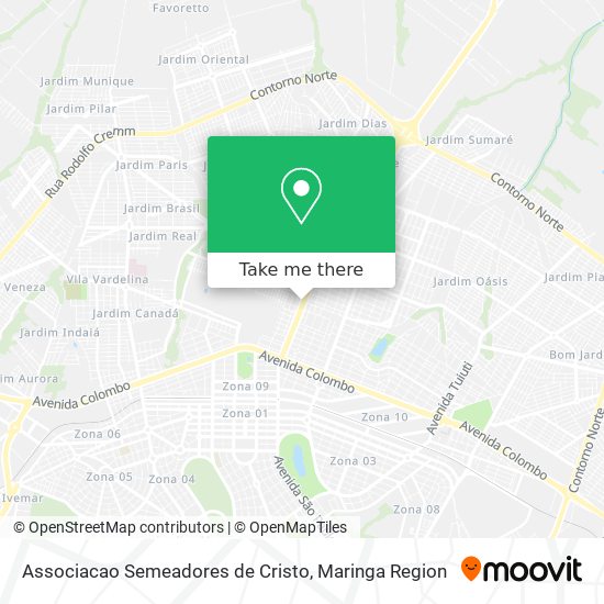 Associacao Semeadores de Cristo map