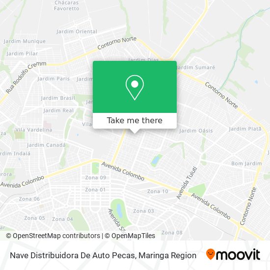 Mapa Nave Distribuidora De Auto Pecas