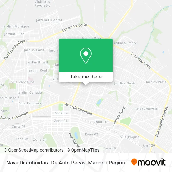 Nave Distribuidora De Auto Pecas map