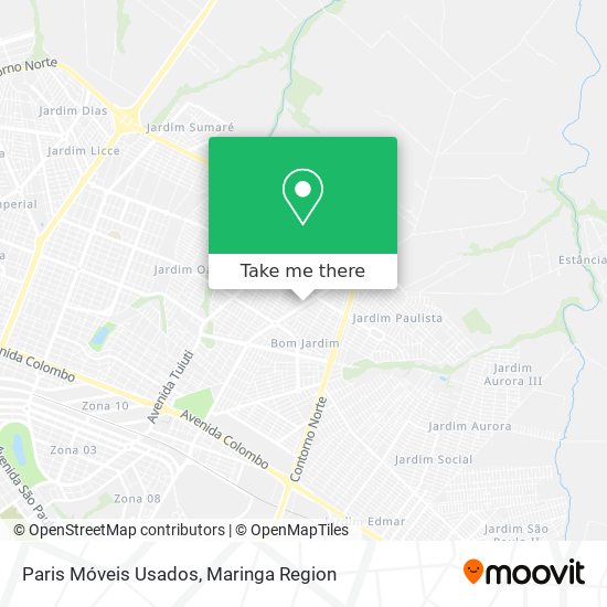 Paris Móveis Usados map