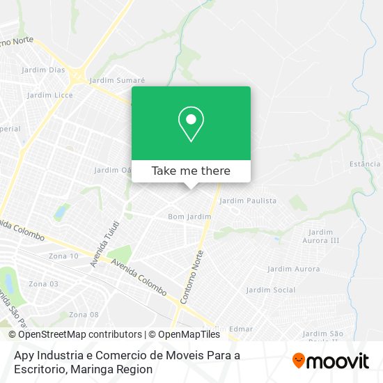 Apy Industria e Comercio de Moveis Para a Escritorio map