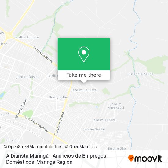 A Diarista Maringá - Anúncios de Empregos Domésticos map