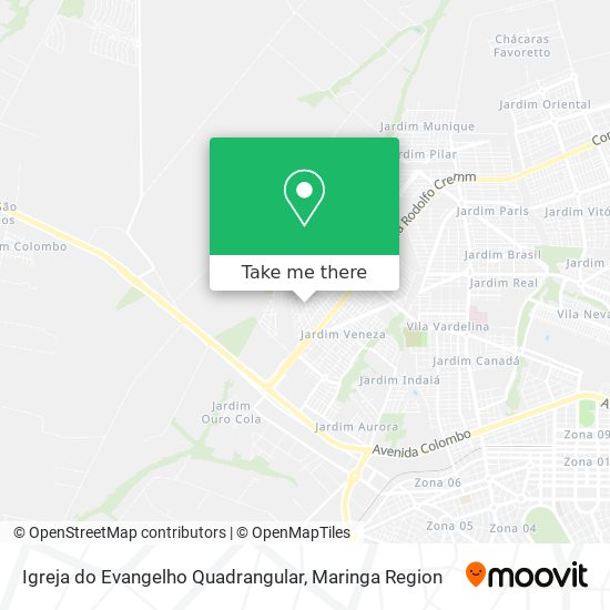 Igreja do Evangelho Quadrangular map