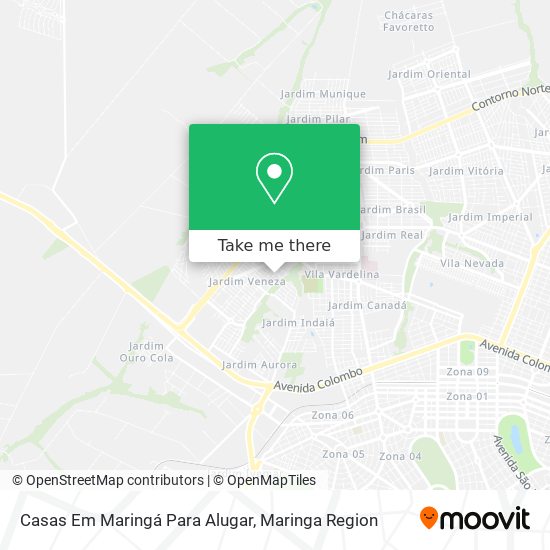 Casas Em Maringá Para Alugar map