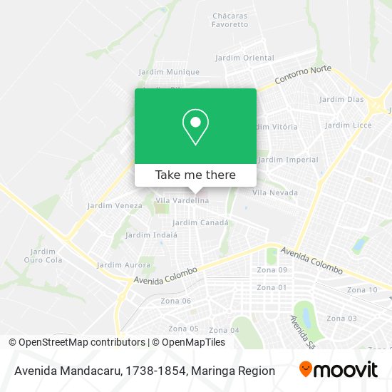 Avenida Mandacaru, 1738-1854 map