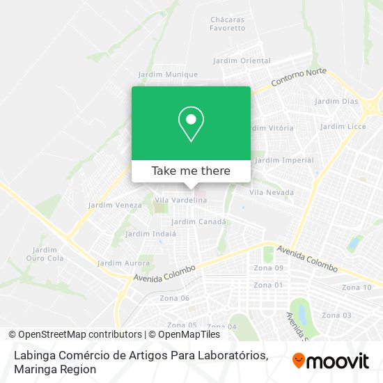 Labinga Comércio de Artigos Para Laboratórios map