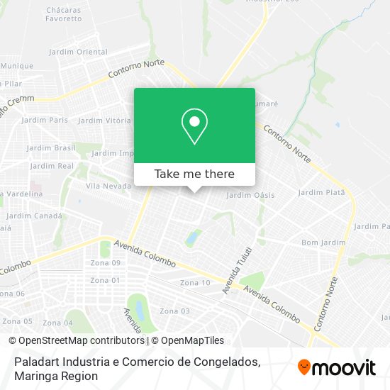Paladart Industria e Comercio de Congelados map