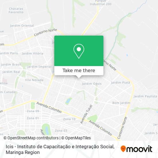 Icis - Instituto de Capacitação e Integração Social map