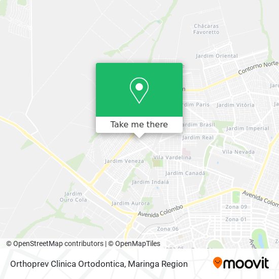 Orthoprev Clinica Ortodontica map