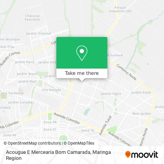 Mapa Acougue E Mercearia Bom Camarada