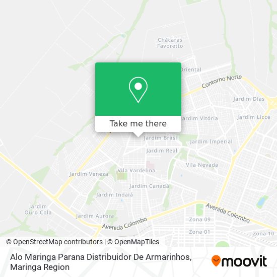 Alo Maringa Parana Distribuidor De Armarinhos map