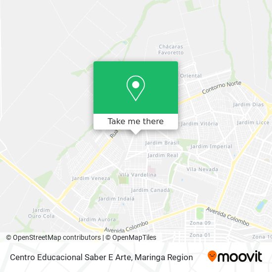 Centro Educacional Saber E Arte map