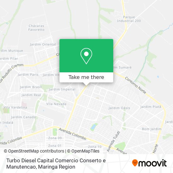 Turbo Diesel Capital Comercio Conserto e Manutencao map