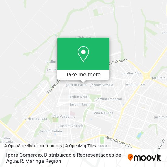 Ipora Comercio, Distribuicao e Representacoes de Agua, R map