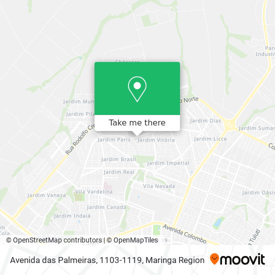 Avenida das Palmeiras, 1103-1119 map